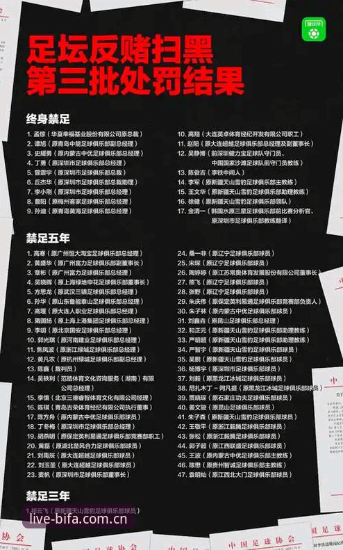 中国足协第三批禁足名单全面解析：从行业乱象看公平竞赛的重建之路